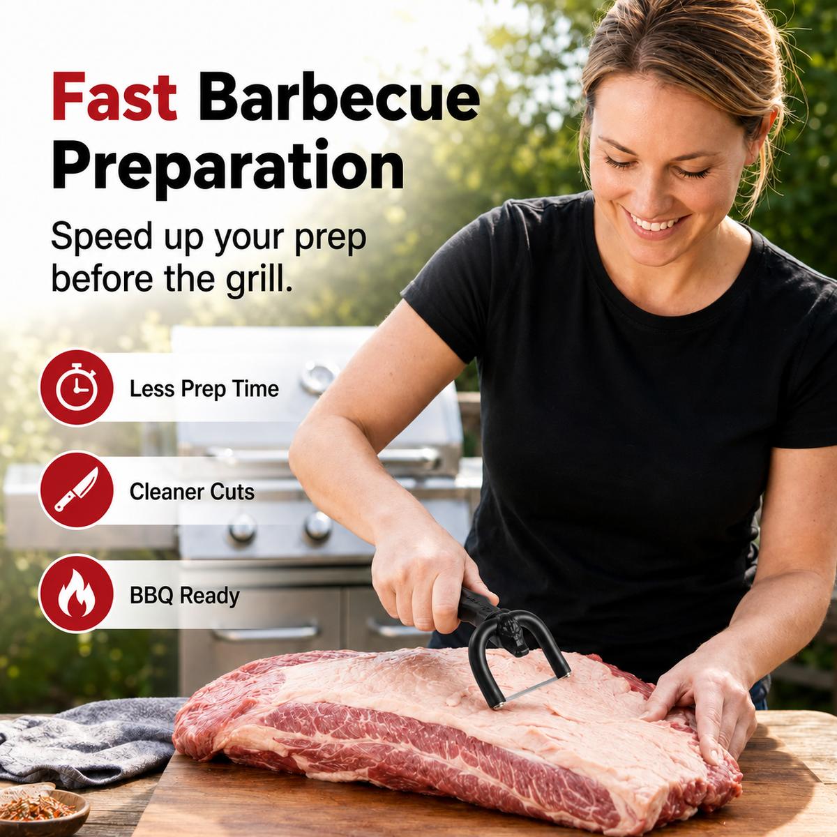 ๐ฅฉ Precision Handheld Fat Trimmer for Beef & Pork