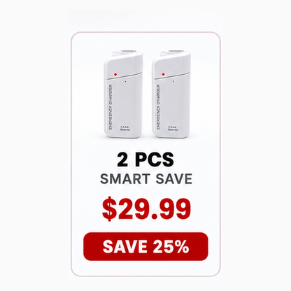 ⏳🔥LIMITED-TIME 25%-54% OFF! ⏰🔋 Phone dead and no outlet in sight? This little charger runs on AA batteries — anywhere, anytime, no wall plug needed. ✨