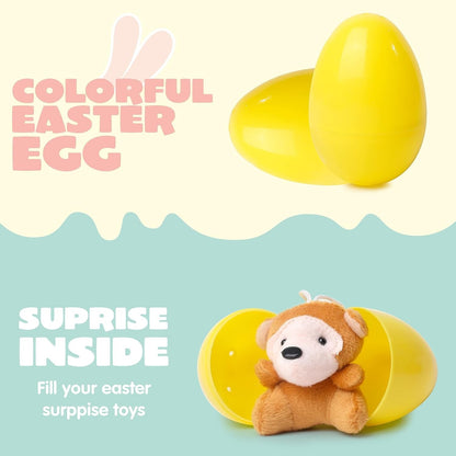 🔥50% OFF Today Only! 12/24/36 Pcs Prefilled Easter Eggs, Filled with Plush Animal Toys