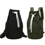 Drawstring Canvas Backpack