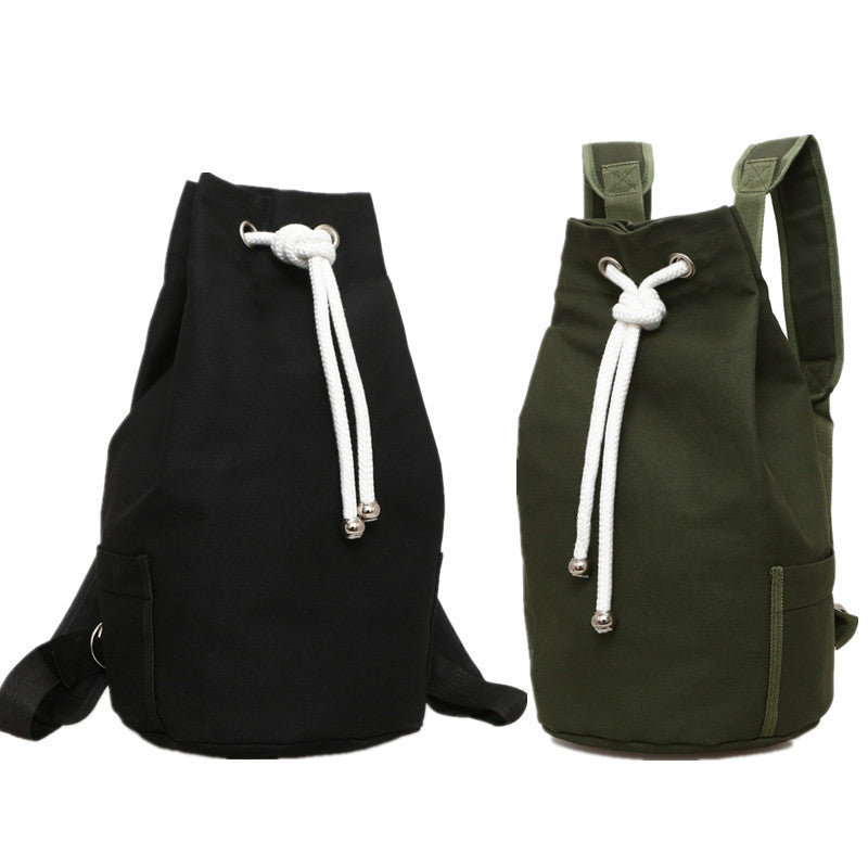 Drawstring Canvas Backpack
