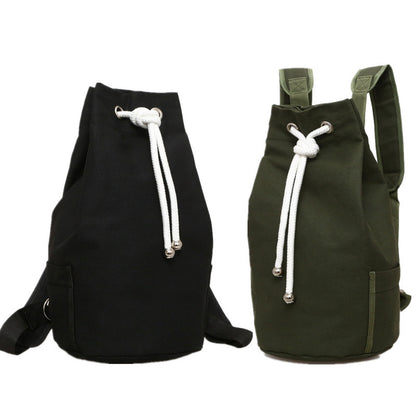 Drawstring Canvas Backpack