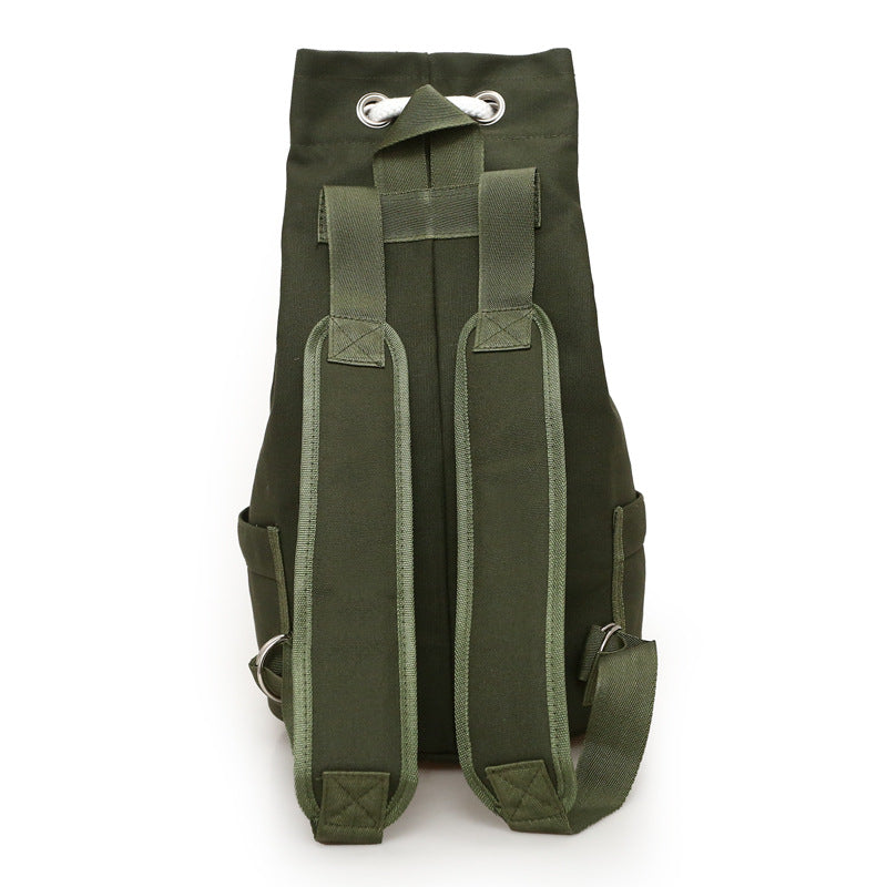 Drawstring Canvas Backpack