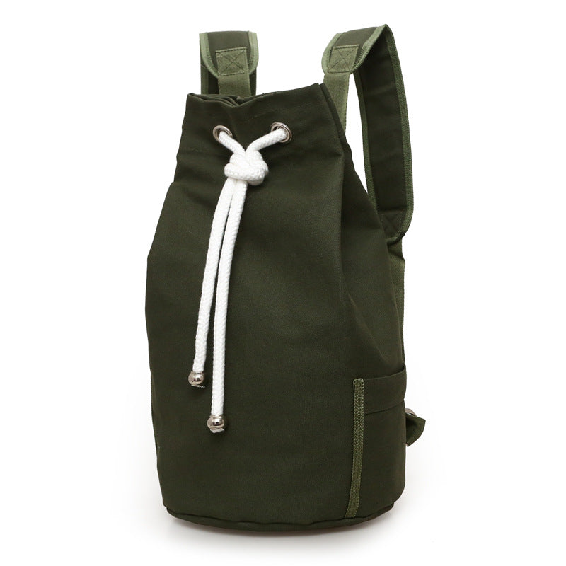Drawstring Canvas Backpack