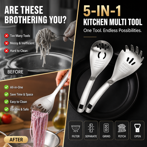 🔥 BUY MORE, GET MORE FREE! — Stainless Steel Multi-Function Spoon Set