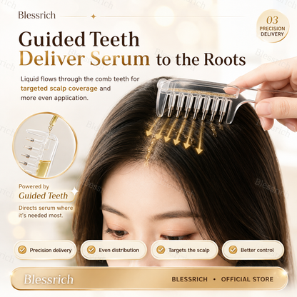 💕Scalp Serum Applicator Comb ⏰