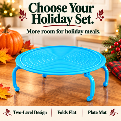 🦃 More Room for Holiday Favorites 🎄 Make space for a second dish. Fold flat when done.