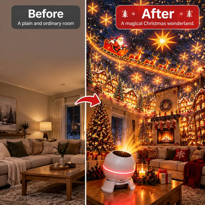 🎄 Christmas Projection Light ✨ Bring the Holiday Magic Home