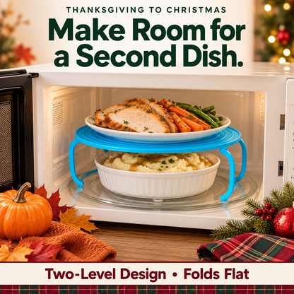 🦃 More Room for Holiday Favorites 🎄 Make space for a second dish. Fold flat when done.