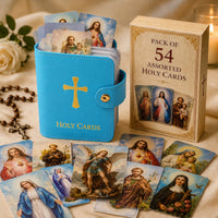 Blue🙏 Holder + 54 Prayer Cards