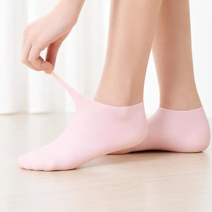 🔥 Reusable Silicone Moisturizing Foot Socks – Hydrating Gel Heel Masks for Dry, Cracked Feet