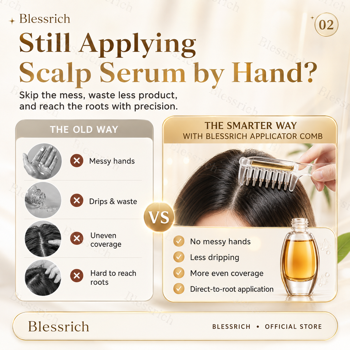 💕Scalp Serum Applicator Comb ⏰