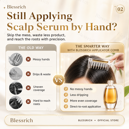 💕Scalp Serum Applicator Comb ⏰