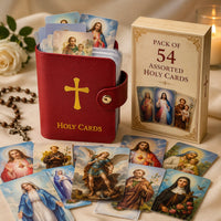 Red🙏 Holder + 54 Prayer Cards