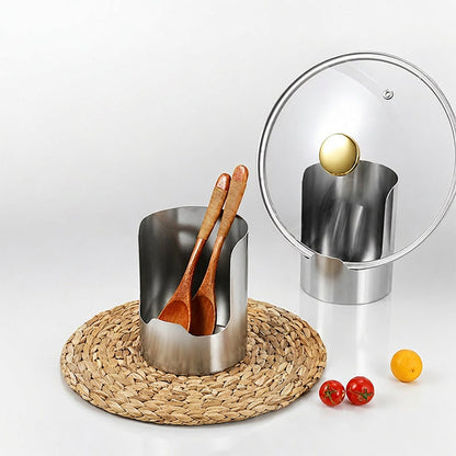 🔥40%-50% OFF🍳2-in-1 Stainless Steel Utensil & Lid Organizer