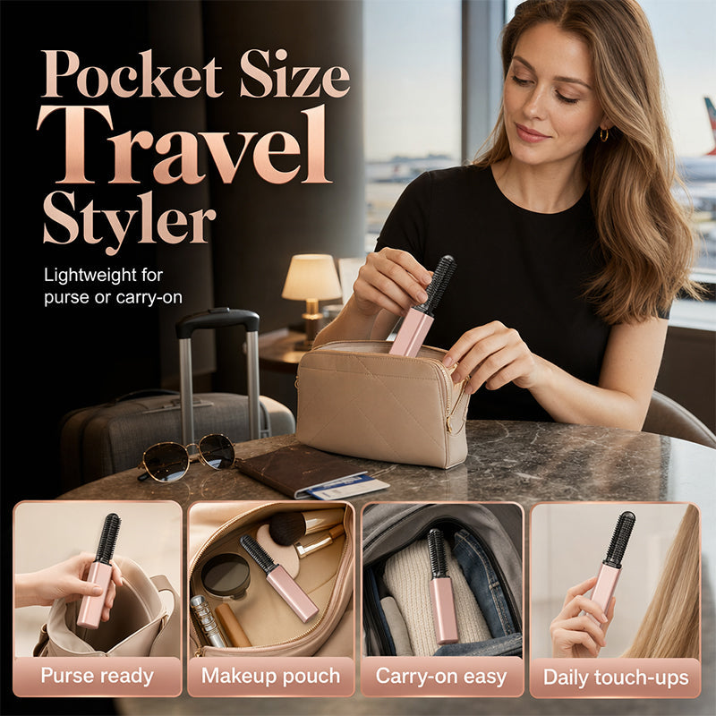 Cordless Bang Styling Comb – Perfect Bangs in Minutes, Anywhere