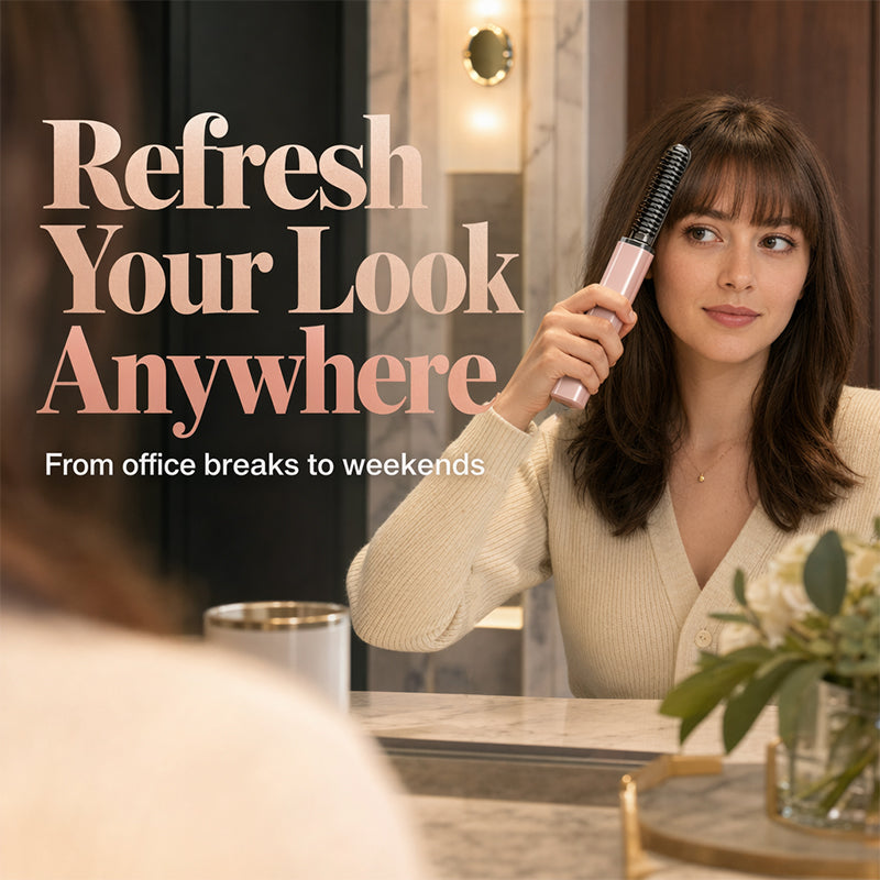 Cordless Bang Styling Comb – Perfect Bangs in Minutes, Anywhere