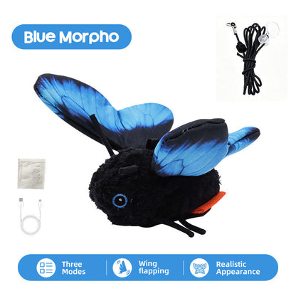 🔥 50% OFF | 🦋 Automatic Butterfly Cat Toy – Motion-Activated Realistic Fluttering for Hours of Play