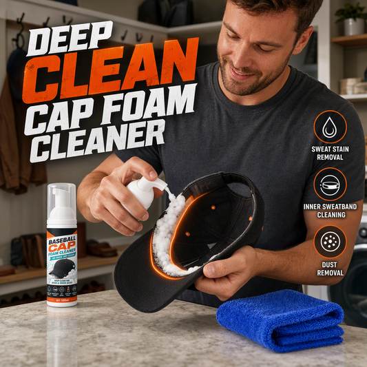 🧢 CHOOSE YOUR CAP CARE KIT  Keep your favorite caps looking fresh — without a full wash.  Each kit includes a No-Rinse Cap Foam Cleaner + Microfiber Cleaning Cloth.✨
